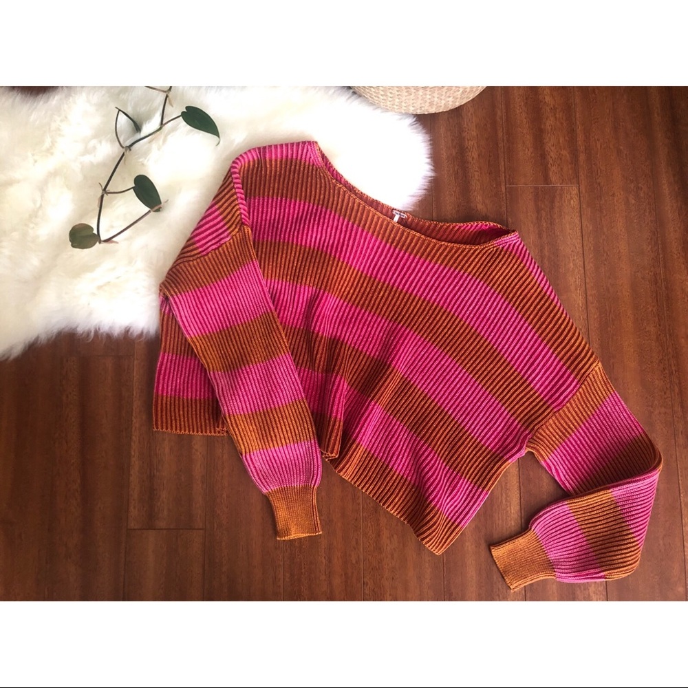 free people “just my stripe” pullover